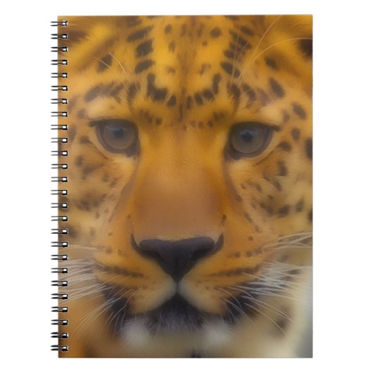 Leopard Face Notitieboek (Voorkant)