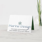 Leopard Fancy kerst Kaart (Achterkant)