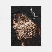 Leopard Fleece Deken (Voorkant)