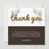 Leopard Folie Ballonscript Verjaardag Bedankkaart (Voorkant)