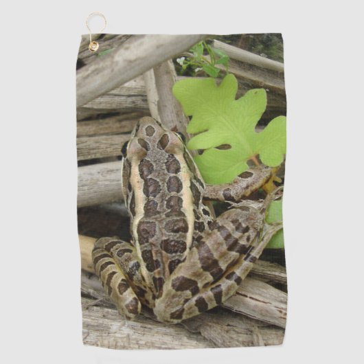 Leopard Frog Golf Towel Golfhanddoek (Voorkant)