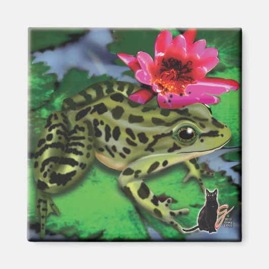 Leopard Frog Magnet Magneet (Voorkant)