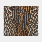 Leopard Fur achtergrond  textuur Fleece Deken (Voorkant (Horizontaal))