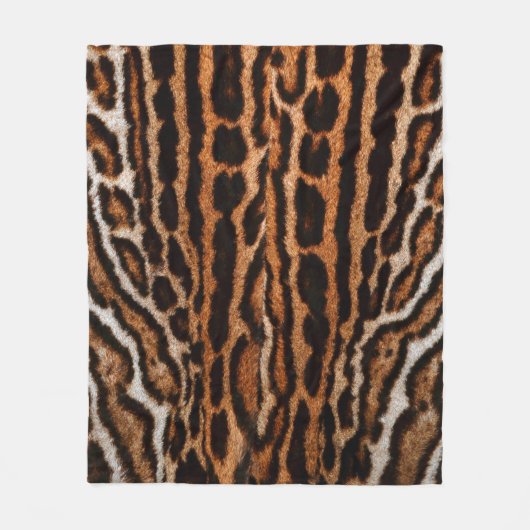 leopard fur background texture fleece deken (Voorkant)