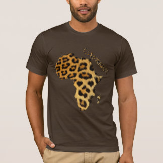 Leopard Fur-Effect Map van de AFRIKA-reeks T-shirt