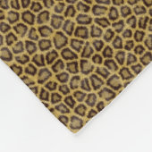 Leopard Fur Fleece Deken (Hoek)