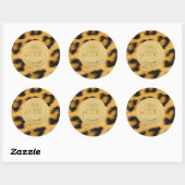 Leopard Fur Monogram Sticker (Vel)