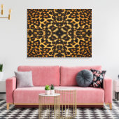 Leopard Fur Pattern Canvas Afdruk (Insitu (Woonkamer))