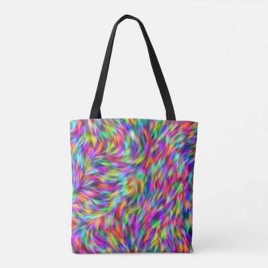 Leopard Fur Pattern Canvas tas (Achterkant)