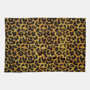 Leopard Fur Print Animal Patroon Theedoek