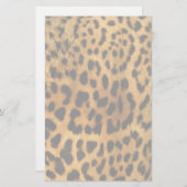 Leopard Fur Print Briefpapier (Voorkant / Achterkant)