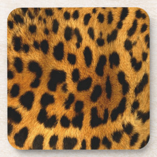 Leopard Fur Print Drankjes Onderzetter