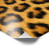 Leopard Fur Print Foto Afdruk (Hoek)