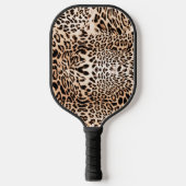 Leopard Fur Print Pickleball Paddle (Voorkant)