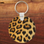 Leopard Fur Print Sleutelhanger (Voorkant)