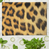 Leopard Fur Print Theedoek (Gevouwen)