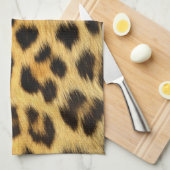 Leopard Fur Print Theedoek (Quarter Fold)