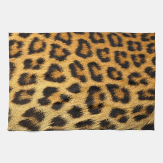 Leopard Fur Print Theedoek (Horizontaal)