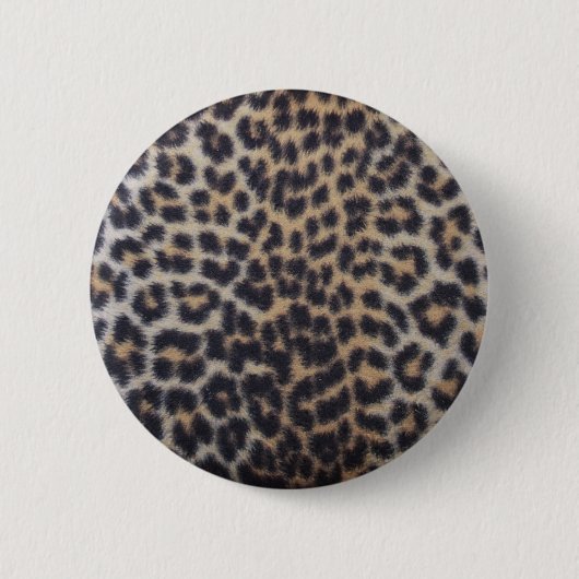 Leopard Fur Ronde Button 5,7 Cm (Voorkant)