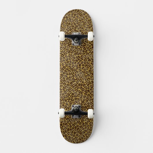 Leopard Fur Skateboard (Voorkant)