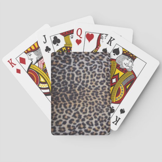 Leopard Fur Speelkaarten (Achterkant)
