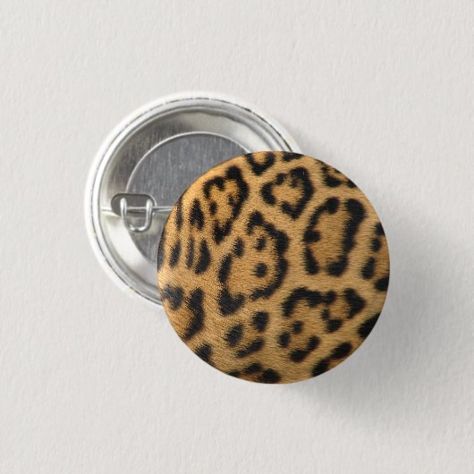 Leopard Fur Spots Pattern Ronde Button 3,2 Cm (Voorkant /achterkant)