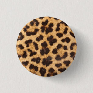 Leopard Fur Spots Pattern Ronde Button 3,2 Cm