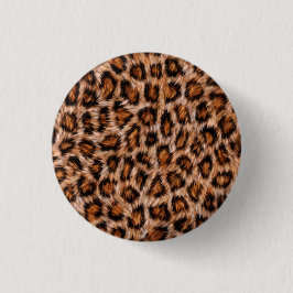 Leopard Fur Spots Pattern Ronde Button 3,2 Cm