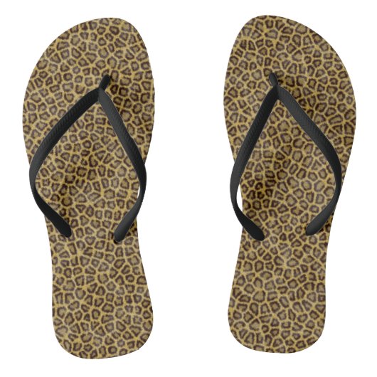 Leopard Fur Teenslippers (Voetbed)