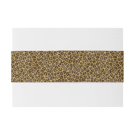 Leopard Fur Uitnodigingen Wikkel (Achterkant Voorbeeld)