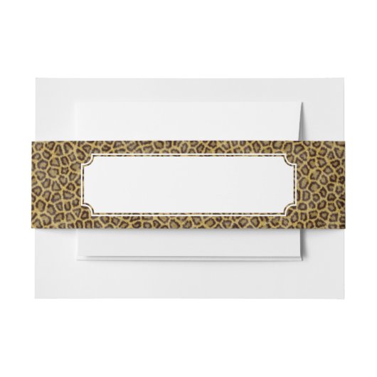 Leopard Fur Uitnodigingen Wikkel (Voorkant Voorbeeld)