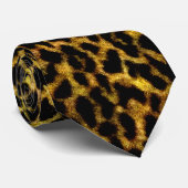 Leopard Fur Wallpaper Foto Stropdas (Opgerold)