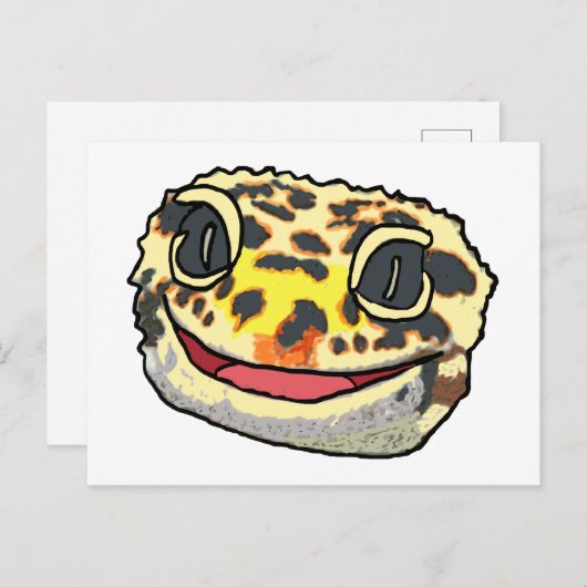 Leopard Gecko Briefkaart (Voorkant / Achterkant)