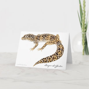 Leopard Gecko Card Kaart