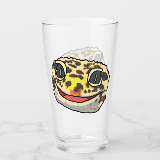 Leopard Gecko Glas (Achterkant)