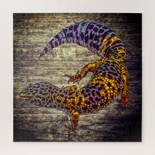 Leopard Gecko Legpuzzel (Verticaal)