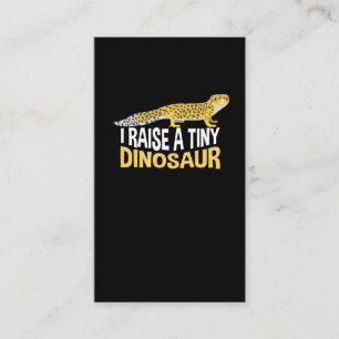 Leopard Gecko Little Dinosaur Pet Joke Lizard Visitekaartje
