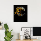Leopard Gecko Lizard Reptile Poster (Thuiskantoor)