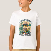 Leopard Gecko Oerwoud Explorer : Wild Adventure T-shirt (Voorkant)