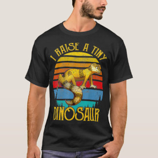 Leopard Gecko Retro Lizard Lover  Mannen Vrouwen T-shirt