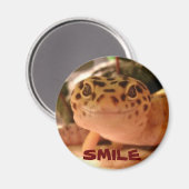 Leopard Gecko Smile Magnet Magneet (Voorkant / Achterkant)