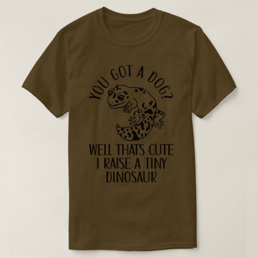 Leopard Gecko Tiny Dinosaur Leopard Geckos Lizard T-shirt (Design voorkant)