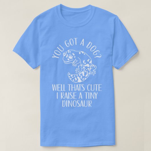 Leopard Gecko Tiny Dinosaur Leopard Geckos Lizard T-shirt (Design voorkant)