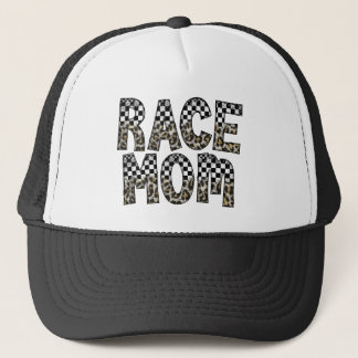 Leopard Geruite Vlag Print Race Mama Trucker Hat Pet