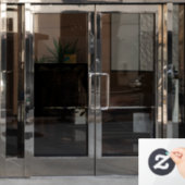 LEOPARD GLASS WINDOW CLING RAAMSTICKER (Kantoordeur)