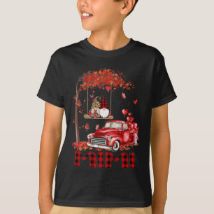 Leopard Gnome MiMi Rode Vrachtwagen Hart Boom Vale T-shirt
