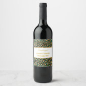 LEOPARD GOLD GREEN CUSTOE 2 WINE ETIKET (Voorkant)