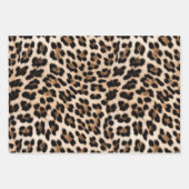 Leopard Goud Roze Glitter Inpakpapier Vel (Voorkant 2)
