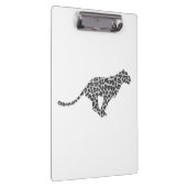 Leopard Gray en Light Grey Silhouette Klembord (Rechts)
