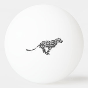 Leopard Gray en Light Grey Silhouette Pingpongballen